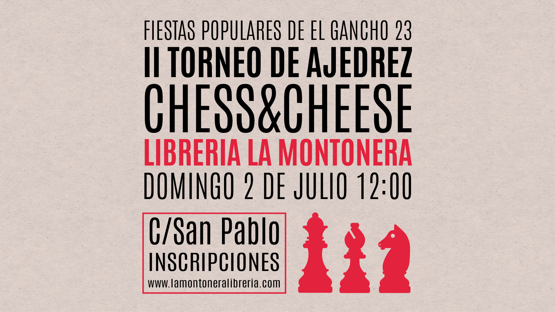 II TORNEO DE AJEDREZ CHESS&CHEESE