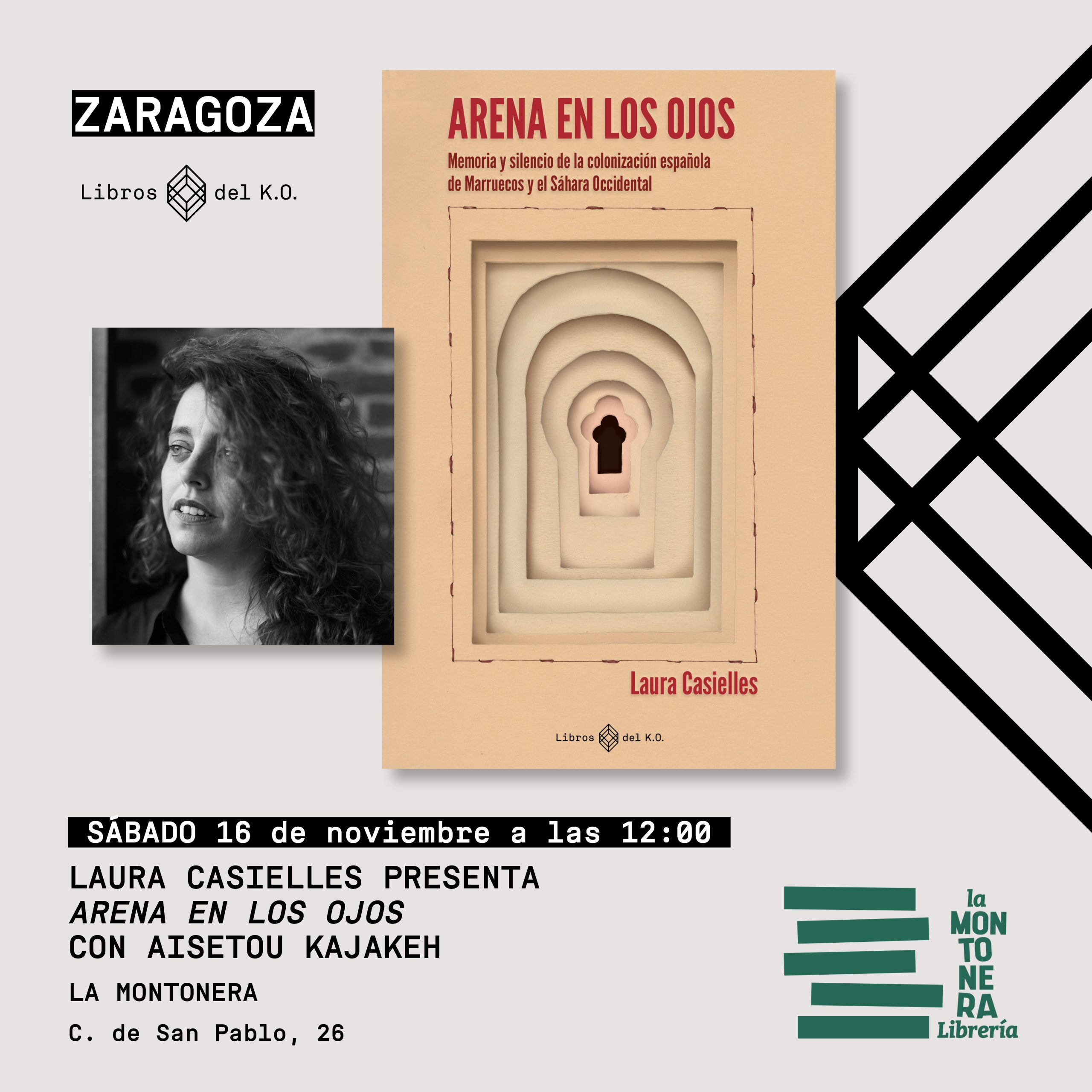 ARENA EN LOS OJOS | Con Laura Casielles (autora) y Aisetou Kajakeh (Kemet Zaragoza)